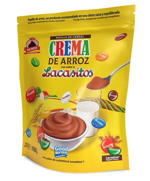 GOOD MORNING CREMA DE ARROZ LACASITOS1000g CREMA DE ARROZ CON AUTÉNTICO POLVO DE LACASITOS